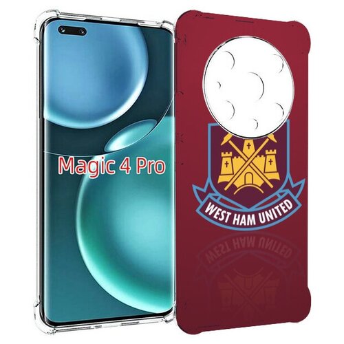 Чехол MyPads фк вест хэм мужской для Honor Magic4 Pro / Magic4 Ultimate задняя-панель-накладка-бампер