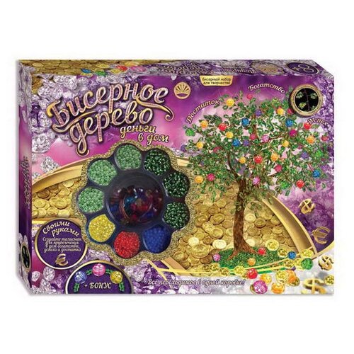 Лапландия Набор для бисероплетения Бисерное дерево Денежное 250 г набор для детского творчества бисерное дерево яблоня