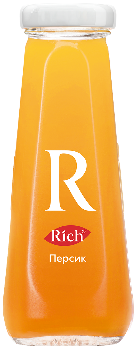 Нектар Rich Персик, в стеклянной бутылке, 0.2 л, 12 шт. - фотография № 13