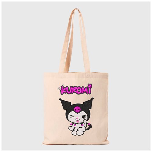 фото Сумка шоппер куроми, хеллоу китти, принт вышивка! razzhivin workshop