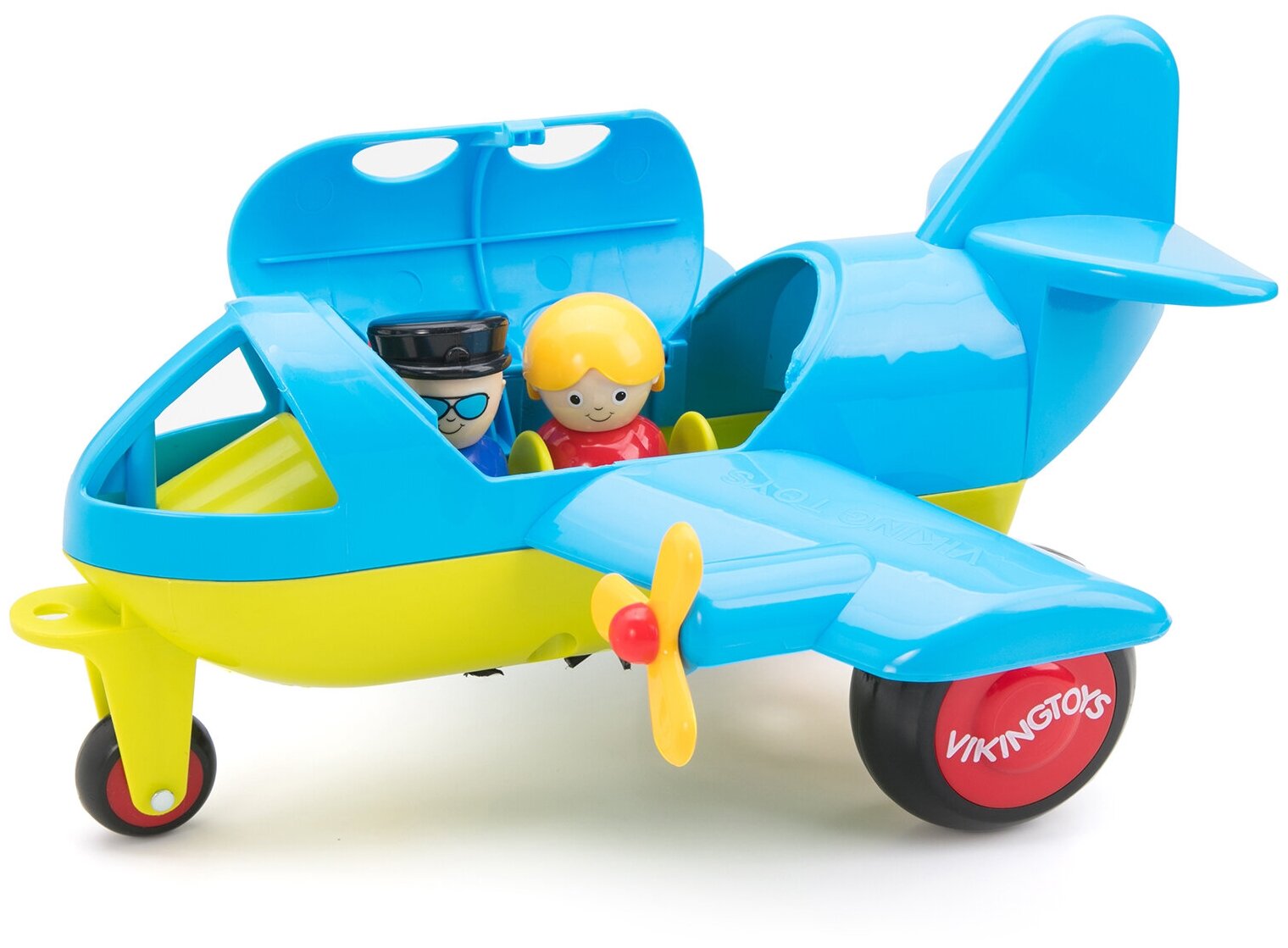 Большой винтовой самолет с фигурками Viking Toys, для детей от 1 года