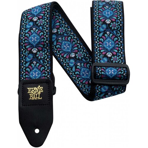 Гитарный ремень Ernie Ball 4097 Indigo Orchid Jacquard ernie ball 4097 indigo orchid jacquard гитарный ремень полипропилен кожаные нашивки