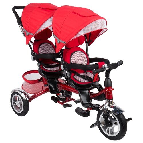 фото Трехколесный велосипед Capella Twin Trike 360 red