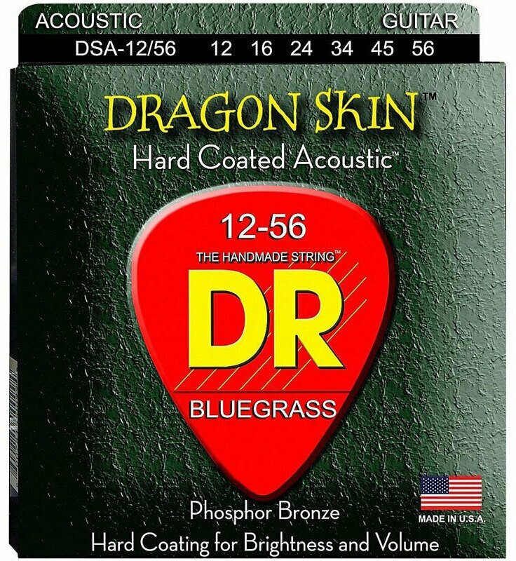 DR DSA-12/56 DRAGON SKIN Струны для акустической гитары