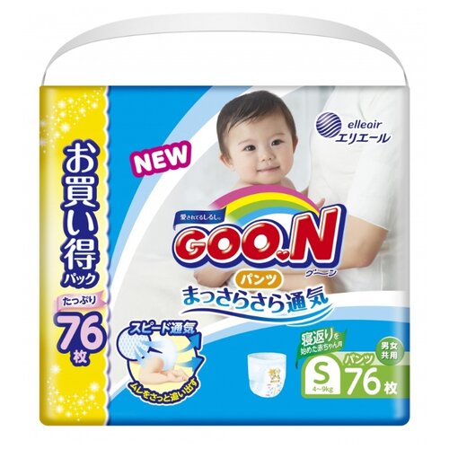 фото Goo.n трусики ultra s (4-9 кг) 76 шт.