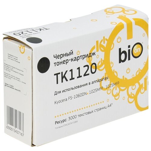 Картридж BiON TK-1120, 3000 стр, черный картридж hi black hb tk 1120 3000 стр черный