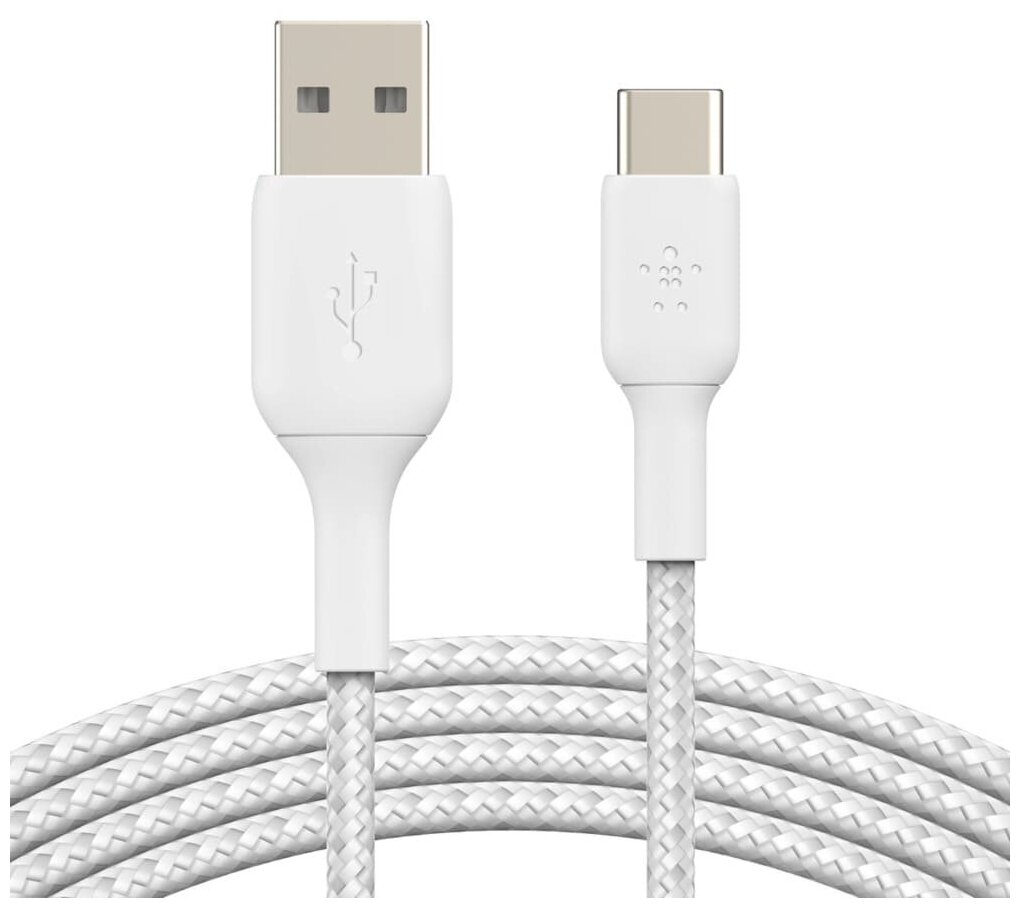 Кабель Belkin USB-A - USB-C  1m нейлон черный (CAB002bt1mBK)