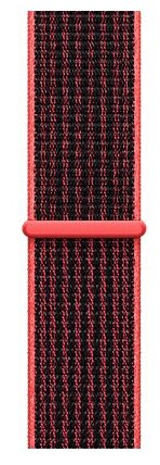 Ремешок нейлоновый Bright Crimson/Black Nike Sport Loop (Яркий тёмно-красный/Чёрный) Apple Watch 40mm (38mm; 41mm) MRPD2ZM/A