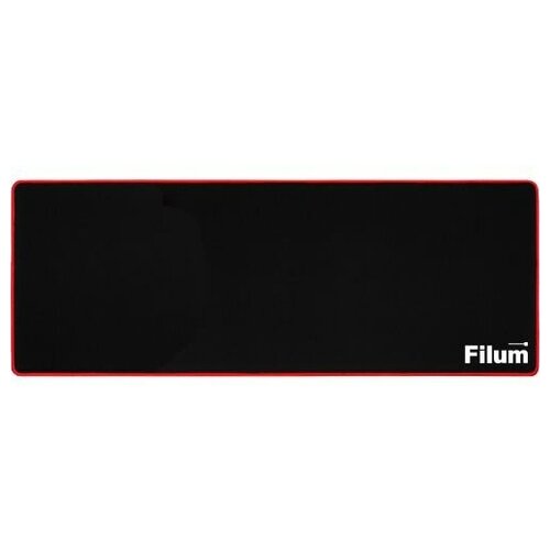 Коврик игровой для мыши Filum FL-MP-XL-GAME черный, оверлок, размер “XL”- 900*450*3 мм, ткань+резина.