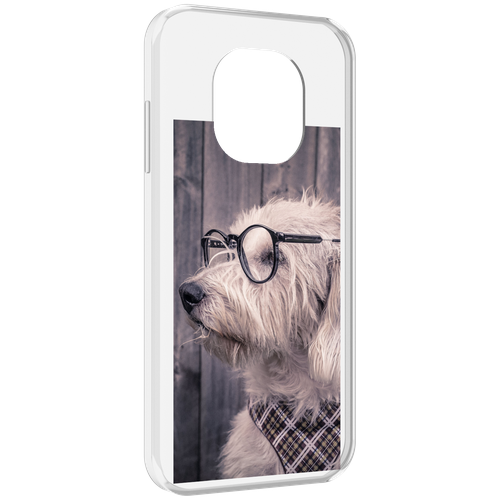 Чехол MyPads Собака-в-очках для Blackview BL8800 / BL8800 Pro задняя-панель-накладка-бампер