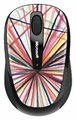 Беспроводная компактная мышь Microsoft Wireless Mobile Mouse 3500 Artist Edition Mike Perry - Design 1 White-Black USB