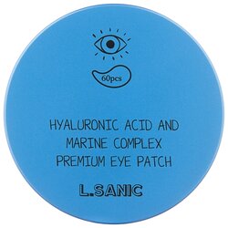 L'Sanic Гидрогелевые патчи Hyaluronic acid and marine complex premium eye patch