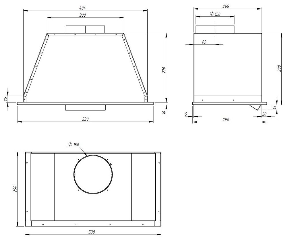 Кухонная вытяжка AKPO WK-10 Neva 60 см белый - фотография № 2