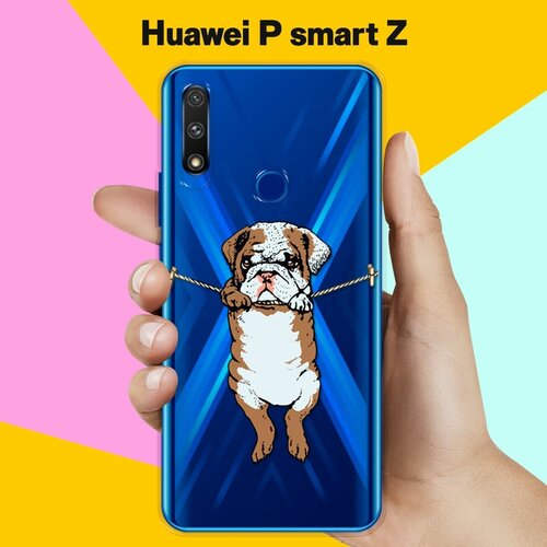 Силиконовый чехол Бульдог на Huawei P smart Z