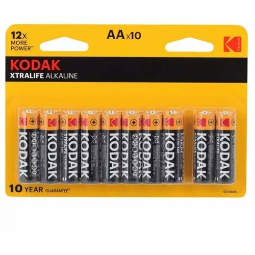 Батарейки KODAK Xtralife Alkaline, LR6-8+2BL, KAA-8+2 батарейки kodak lr6 2bl max super alkaline [kaa 2]