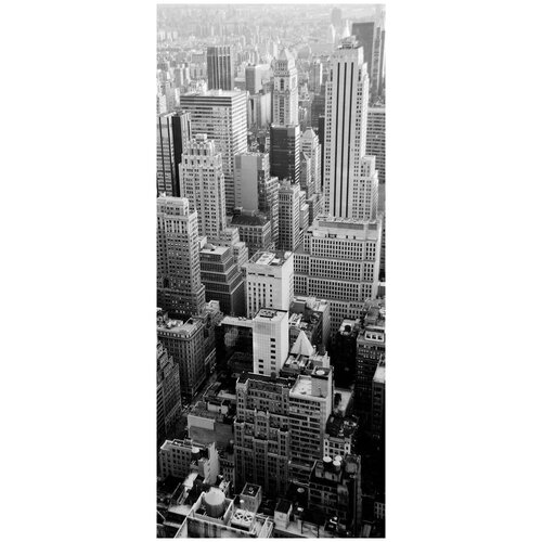 Самоклеящиеся фотообои Нью-Йорк, размер: 90x210 см, эффект: черно-белый