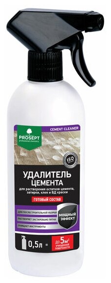 Prosept Cement Cleaner / Просепт Цемент Клинер Средство для удаления цемента 0,5л готовый раствор