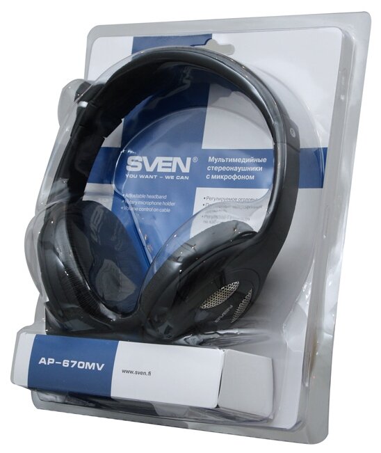 Проводные наушники SVEN AP-670MV черный