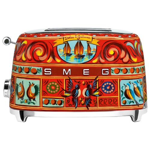 фото Тостер smeg TSF01DGEU, красный/синий/голубой