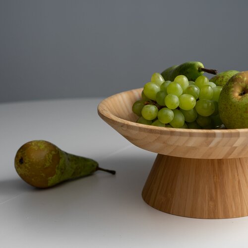 Сервировочное блюдо TAVOLONE на подставке, бамбук, 28,5х11,8 см