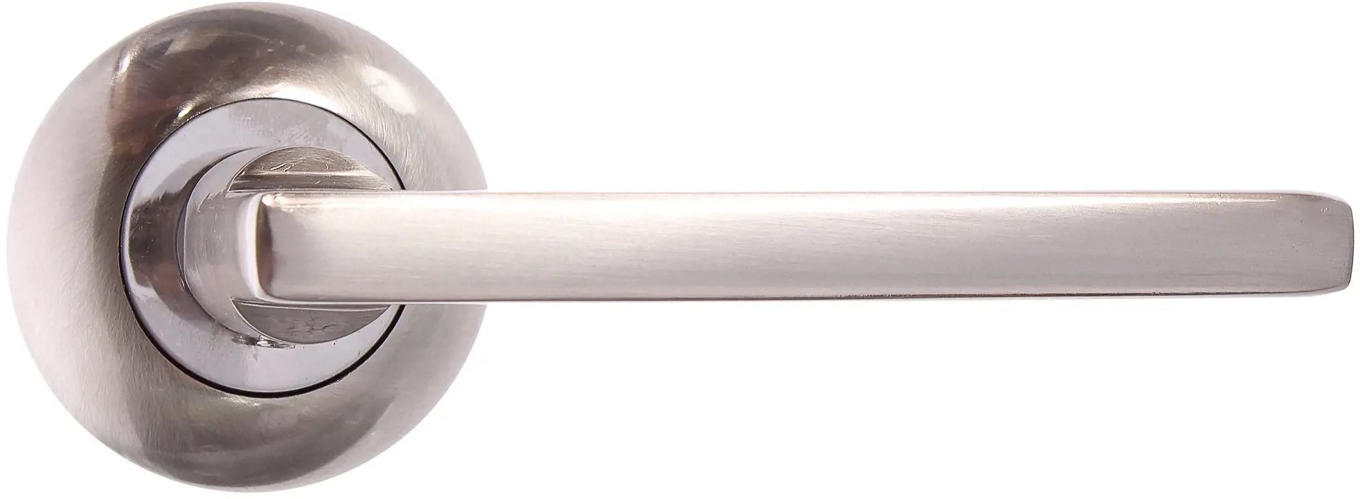 Ручка дверная на розетке Фабрика Замков A 101 алюминий гальваническое покрытие цвет матовый никель