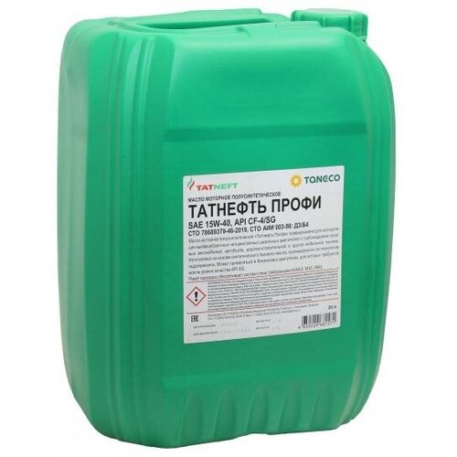 Масло татнефть-профи моторное 15W40 (полусинтетика) 20л CF-4/SH,SG