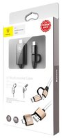 Кабель Baseus 5 in 1 USB - microUSB/Lightning (CA5IN1) 1 м черный