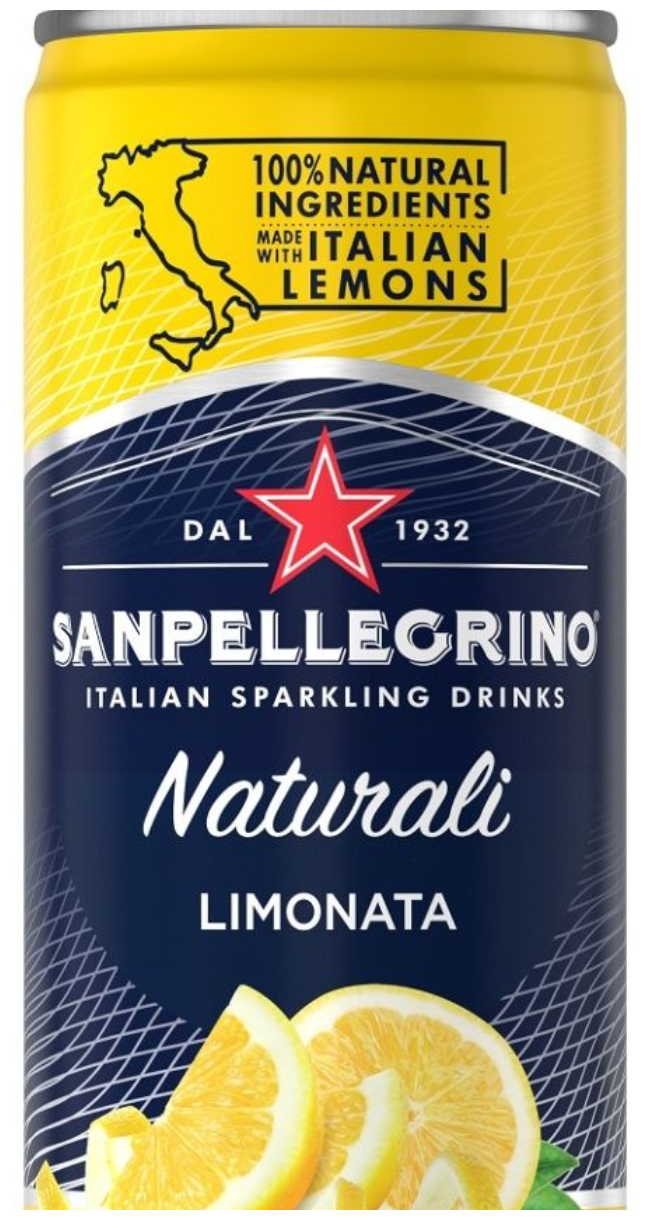 San Pellegrino/Сан Пеллегрино лимон 0.33 литра, газ, ж/б, 24 шт. в уп. - фотография № 2