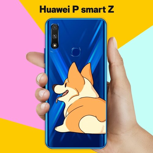 Силиконовый чехол Корги на Huawei P smart Z силиконовый чехол корги ван гога на huawei p smart z