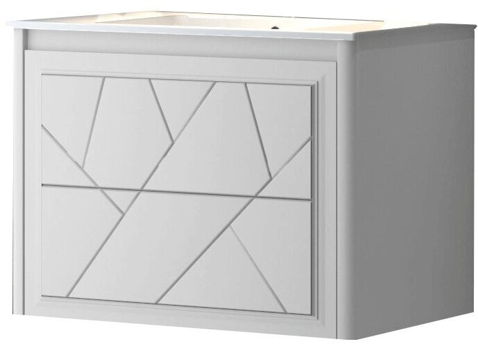 фото Тумба под раковину Opadiris Луиджи 70 подвесная Белый матовый 00-00000541