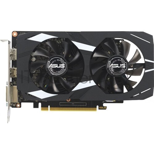 Видеокарта Asus PCI-E DUAL-GTX1630-O4G NVIDIA GeForce GTX 1630 4096Mb 64 GDDR6 1800/8002 DVIx1 HDMIx1 DPx1 HDCP Ret