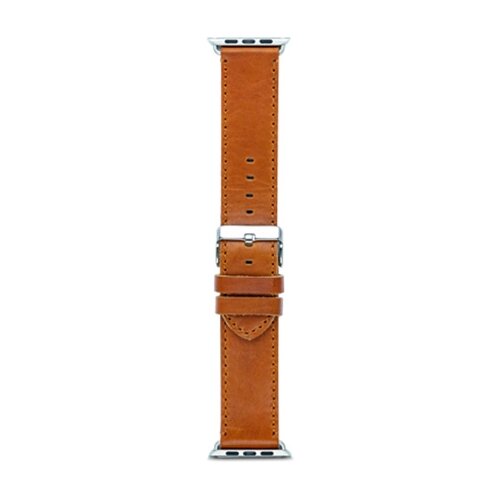 Dbramante1928 Ремешок Copenhagen для Apple Watch 42/44mm, silver/dark saddle brown кожаный ремешок dbramante1928 copenhagen для apple watch 38 41mm brown