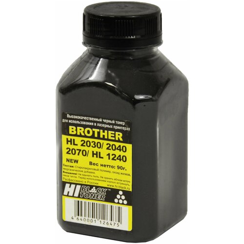 Тонер Hi-Black для Brother HL-2030/2040/2070/1240, Bk, 90 г, банка