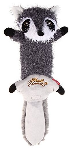 Игрушка для собак Plush Friendz енот С 2-МЯ пищалками суперпрочная 37 СМ