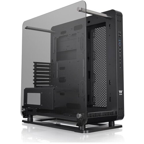 Корпус Thermaltake Core P6 TG черный без БП ATX 13x120mm 8x140mm 2xUSB2.0 2xUSB3.0 audio bott PSU корпус aerocool cylon tg без бп atx черный