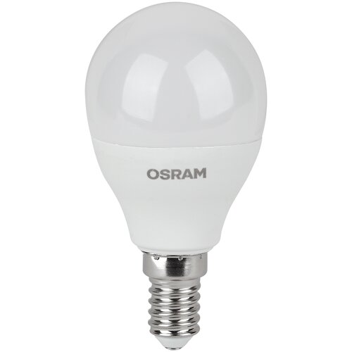 Лампа светодиодная шар 7Вт Е14 4000К LVCLP60 7SW/840 Osram