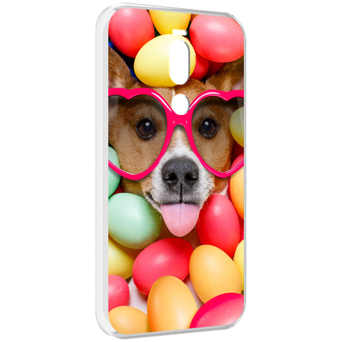 Чехол MyPads Собака-в-яйцах для Meizu X8 задняя-панель-накладка-бампер чехол mypads собака в яйцах для meizu v8 задняя панель накладка бампер