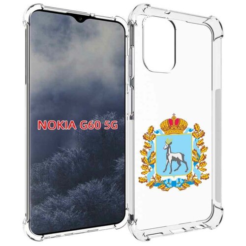 Чехол MyPads герб-самарская-область для Nokia G60 5G задняя-панель-накладка-бампер