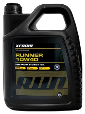 Синтетическое гибридное моторное масло Xenum RUNNER 10W40 (5 литров)