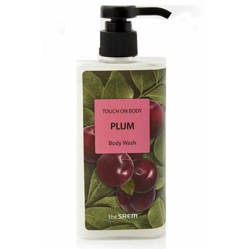 The Saem Touch On Body Plum Body Wash Слабокислотный гель для душа с экстрактом сливы 300 мл