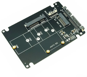 Переходник 2 в 1 NGFF M.2 B + M Ключ Mini PCI-E или mSATA SSD на SATA III