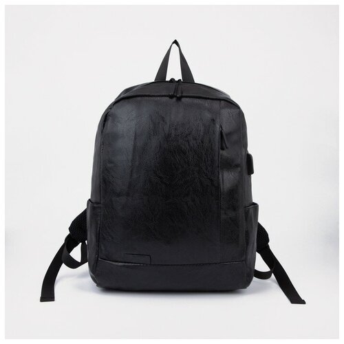 фото Сумка повседневная, искусственная кожа, черный