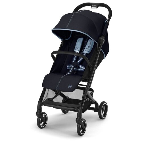 Коляска прогулочная Cybex Beezy Ocean Blue с бампером и дождевиком