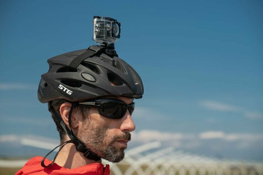 Экшн-камера камера на шлем на собаку на велосипед на самокат Minkam 4K черная