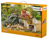 Игровой набор Schleich Исследовательская станция в джунглях Croco 42350