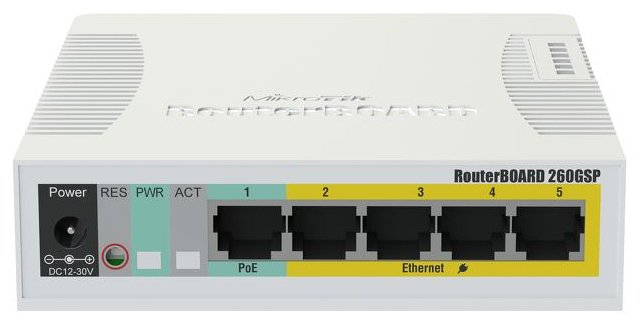 MikroTik RB260GSP (CSS106-1G-4P-1S)