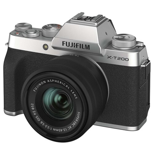 фото Фотоаппарат fujifilm x-t200 kit silver fujinon xc 15-45mm 1:3.5-5.6 ois pz