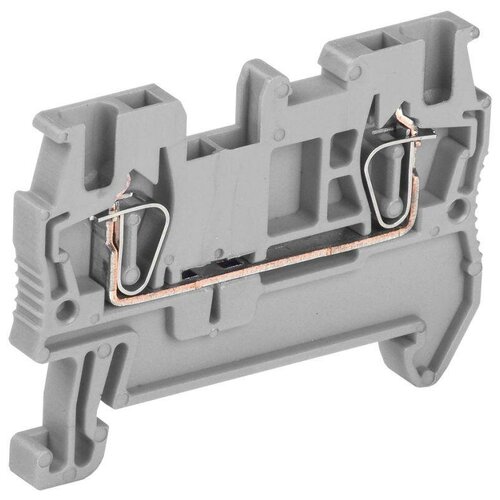 Клемма пружинная КПИ 2в-1.5 17.5А сер. IEK YZN11-001-K03, 1шт