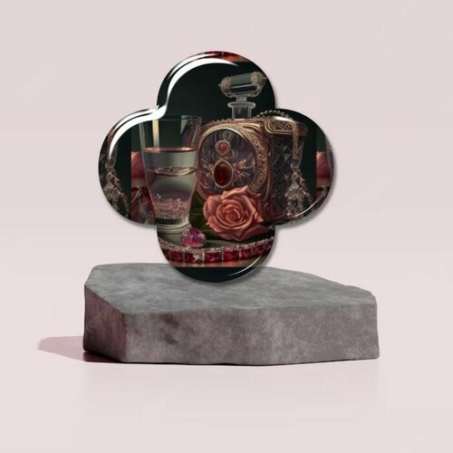 фото Брошь акриловая женская гламурный набор аксессуаров нет бренда