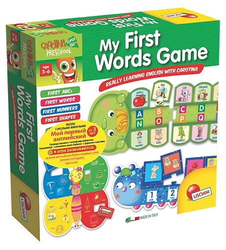 Настольная игра Lisciani Giochi Мой первый английский My First Words Game